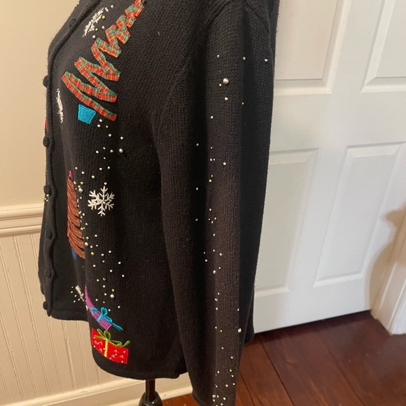 Christmas‎ Studio Joy cardigan sweater size XL - Picture 6 of 9